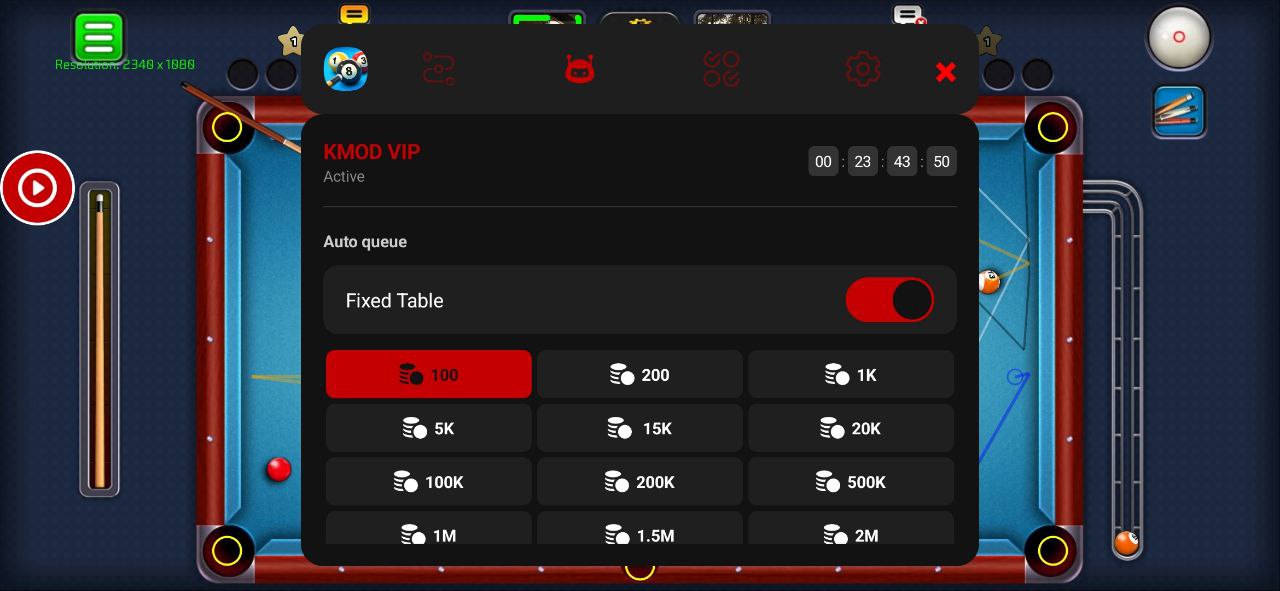 Mod Menu kOs 8 Ball Pool 🎱